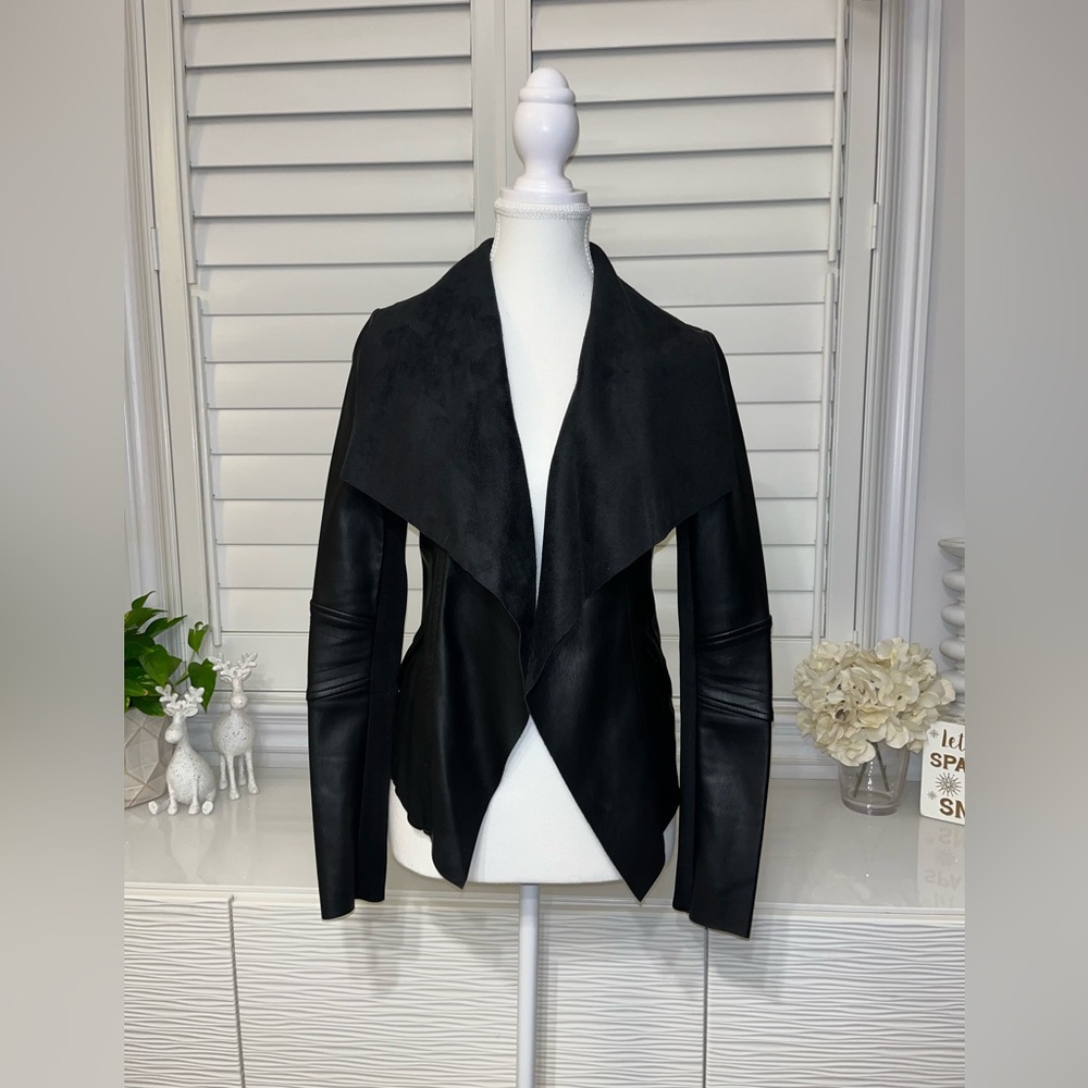 Black Faux Leather Jacket